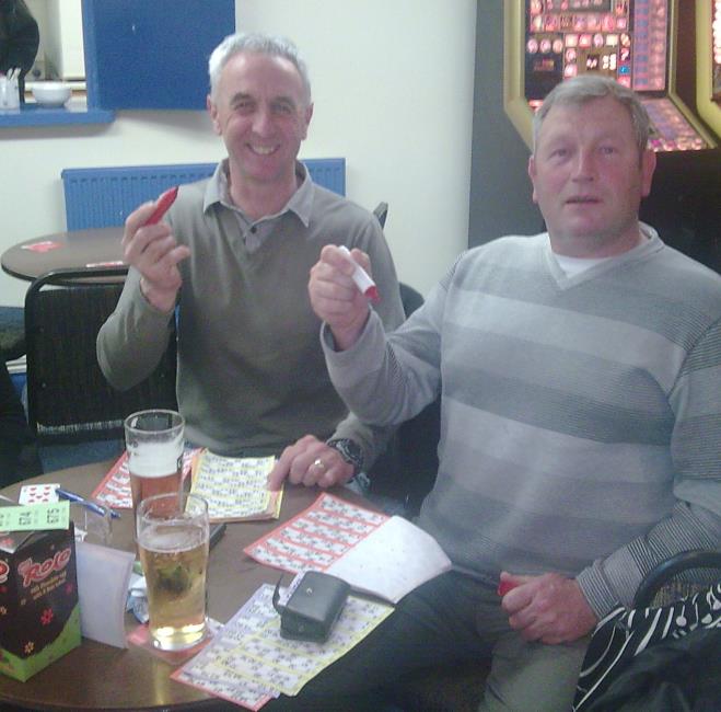 Mickie Ellis and John Roberts in Bingo
